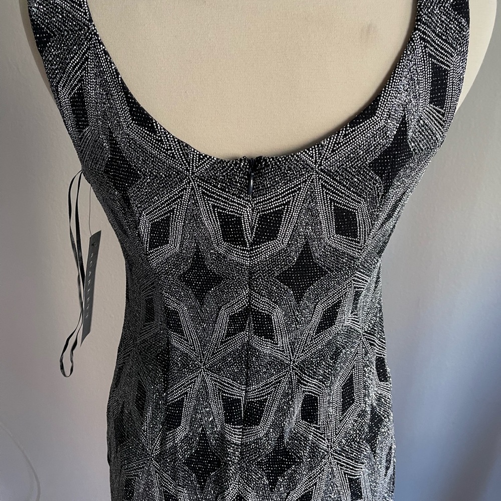 Black and silver event dress